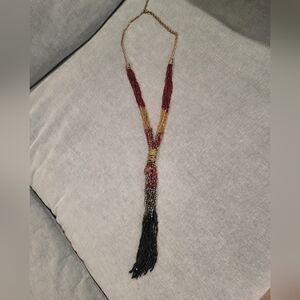 Multi colored beaded necklace